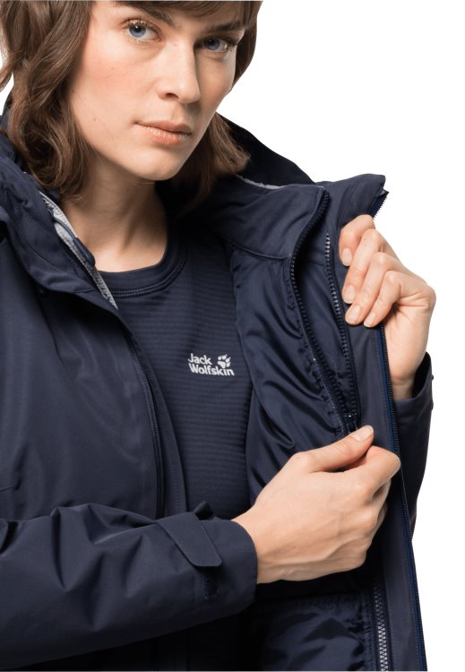 Brand Jack Wolfskin Origin Bergland 3in1 Jacket W Graphite