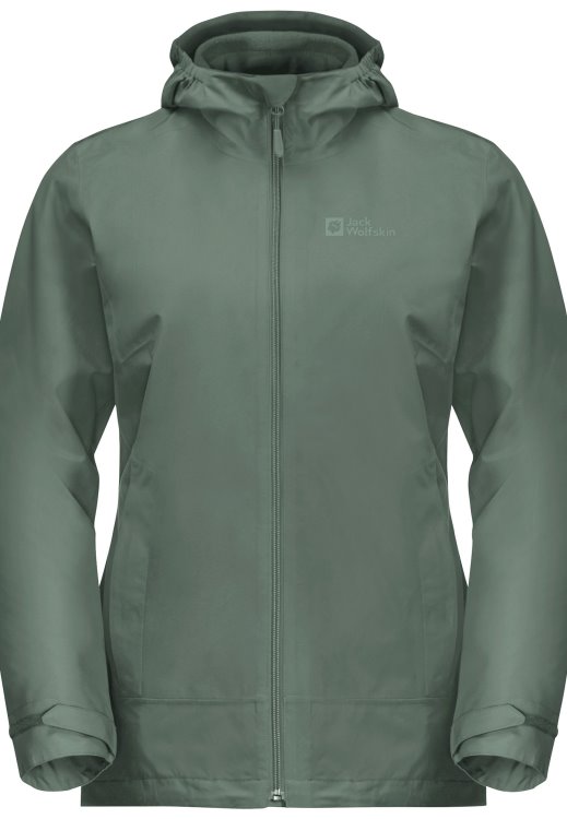 Brand Jack Wolfskin Origins Hedge Green Moonrise 3in1 Jacket W