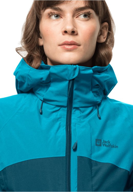Blue Coral Brand Jack Wolfskin Original Feldberg 3in1 Jacket W