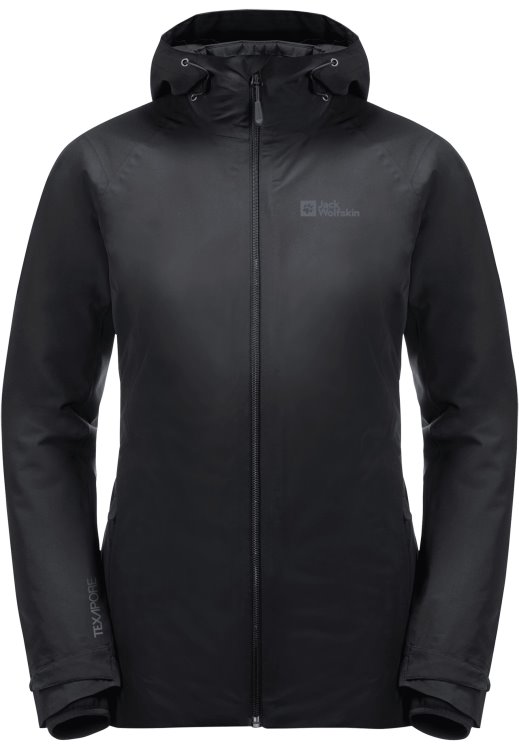 Black New Glaabach 3in1 Jacket W Brand Jack Wolfskin