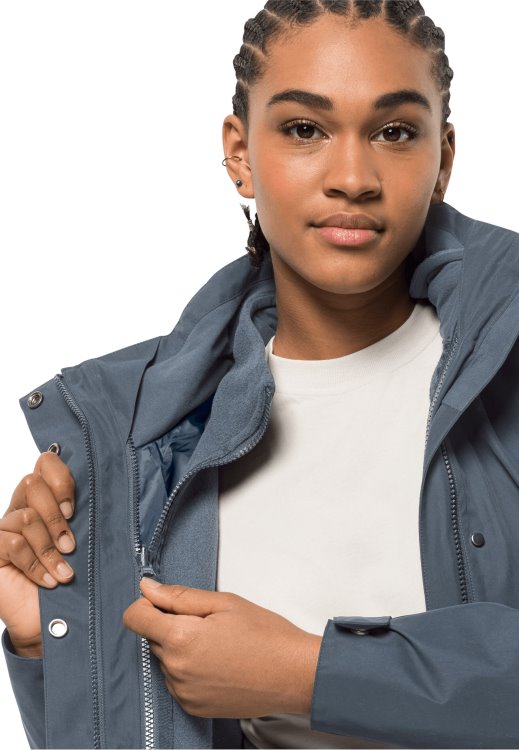 Origin Ottawa Coat Slate Blue Brand Jack Wolfskin