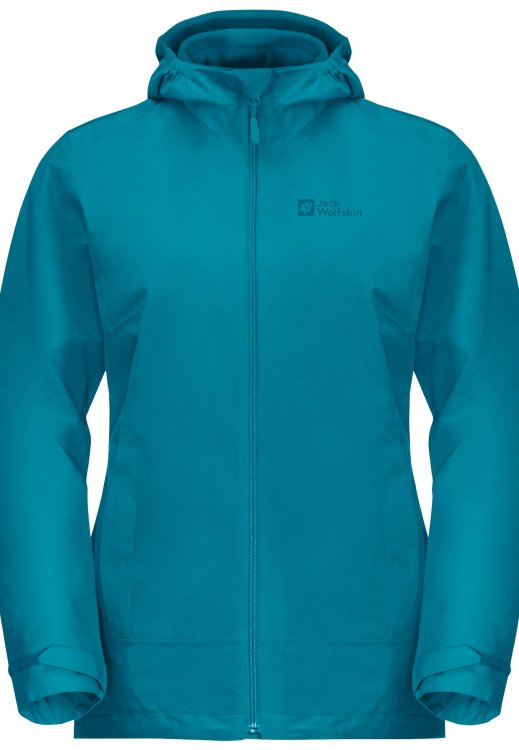 Brands Freshwater Blue Brand Jack Wolfskin Moonrise 3in1 Jacket W