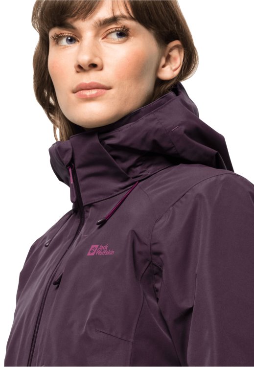 Bergland 3in1 Jacket W Brand Jack Wolfskin Grapevine Hot
