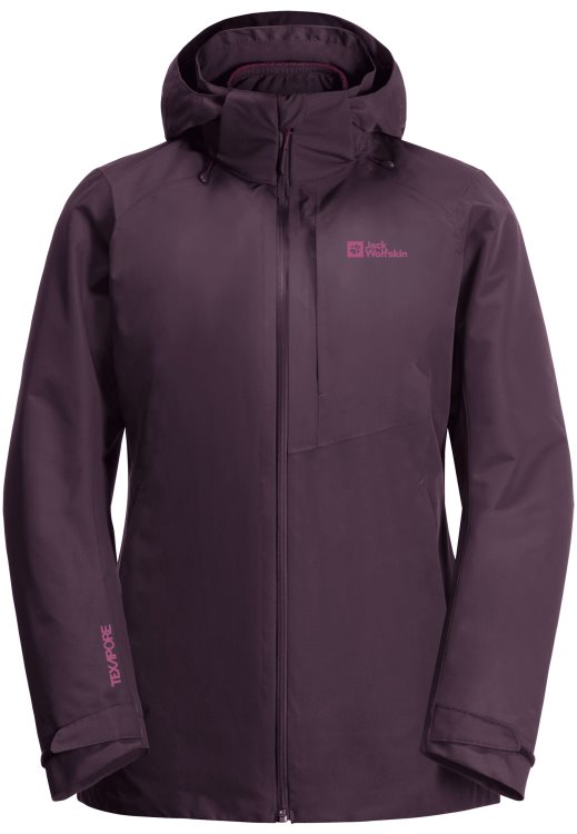 Bergland 3in1 Jacket W Brand Jack Wolfskin Grapevine Hot