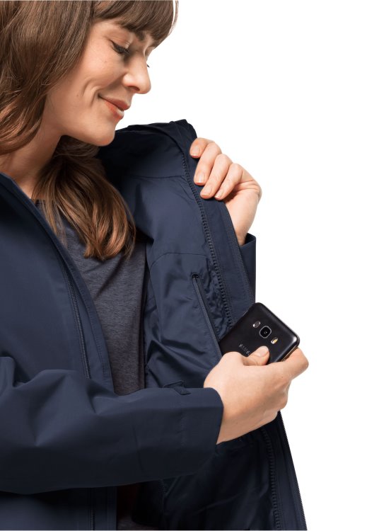 Besler 2l Jacket W Collections Night Blue Brand Jack Wolfskin