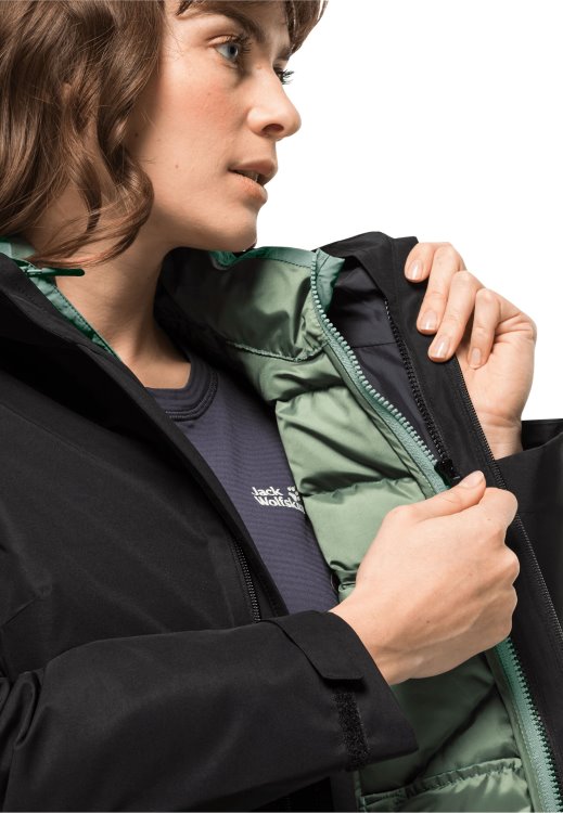 Brand Jack Wolfskin Tundra Down Jacket W Hedge Green Original