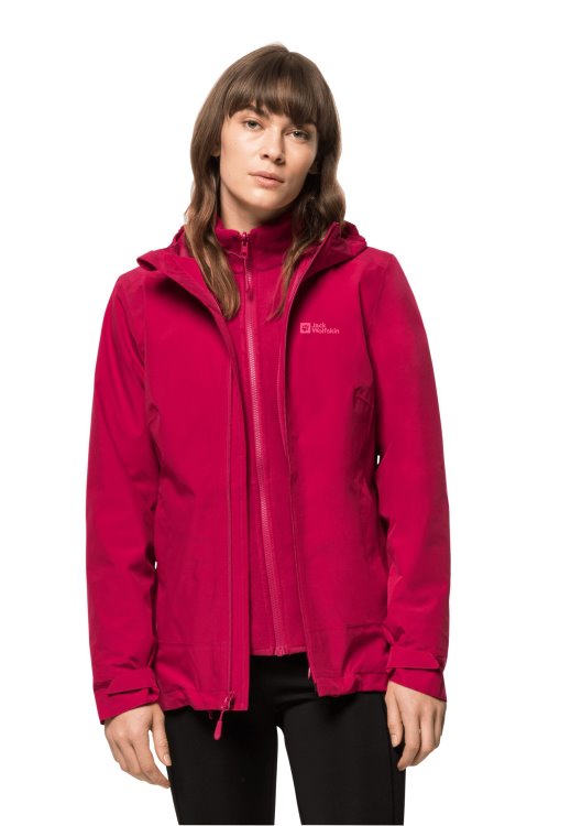 Cranberry Brand Jack Wolfskin Best Moonrise 3in1 Jacket W