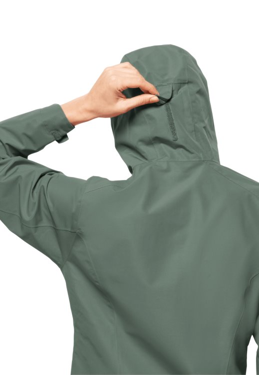 Hedge Green Fashion Brand Jack Wolfskin Besler 2l Jacket W