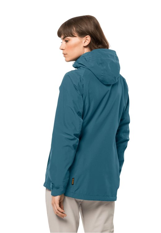 Original Brand Jack Wolfskin Glaabach 3in1 Jacket W Blue Coral