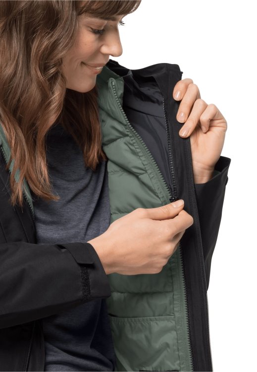 Brand Jack Wolfskin Bergland Hybrid W Hedge Green Best