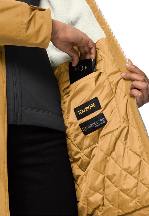 Amber Gold Rocky Point Parka Brand Jack Wolfskin Origins