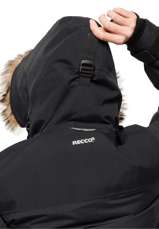 1995 Series Parka W Black Origins Brand Jack Wolfskin