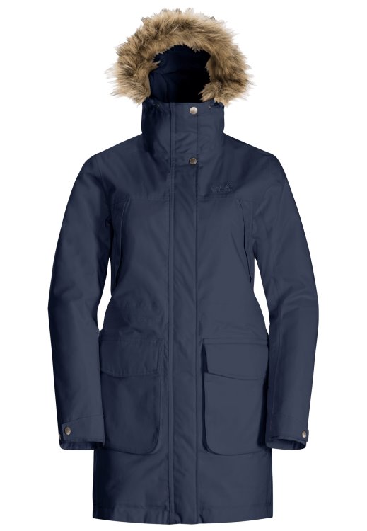 Brand Jack Wolfskin Night Blue Winterfrost Ins Parka W Hot