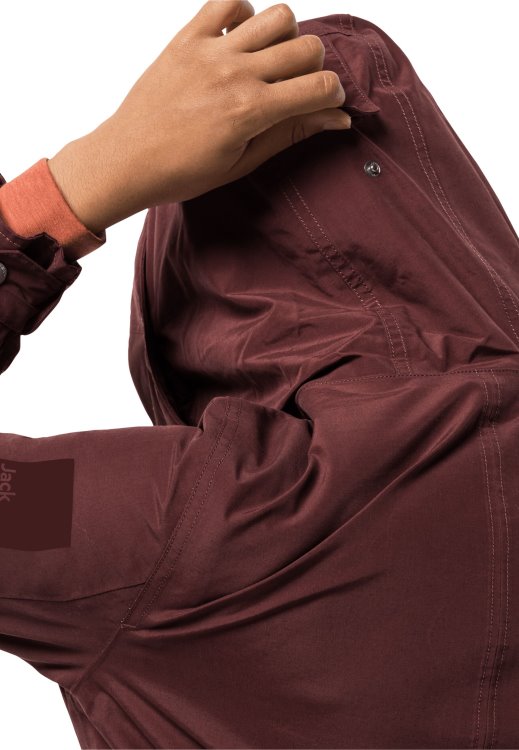 Brand Jack Wolfskin Best Rocky Point Parka Cordovan Red