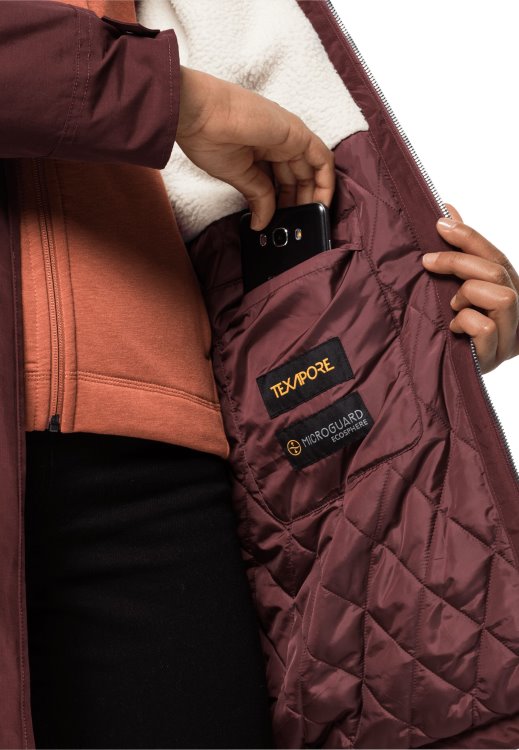 Brand Jack Wolfskin Best Rocky Point Parka Cordovan Red