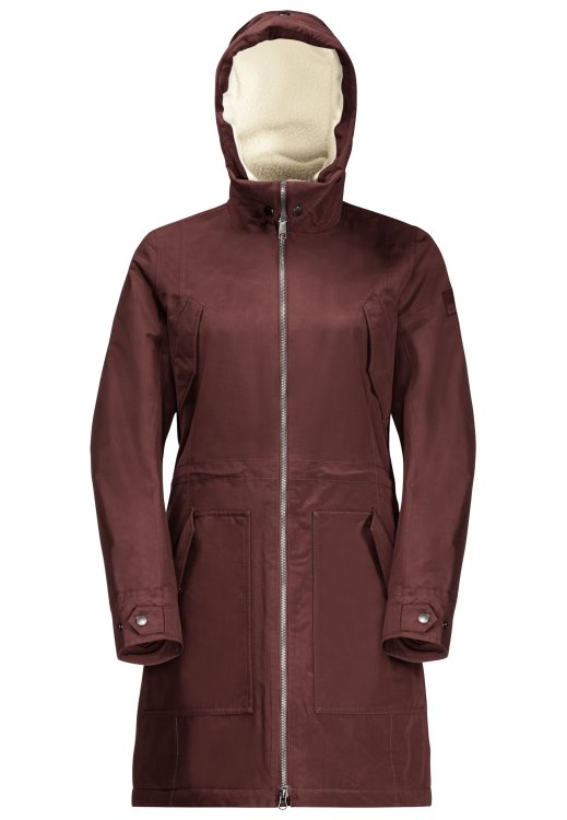 Brand Jack Wolfskin Best Rocky Point Parka Cordovan Red