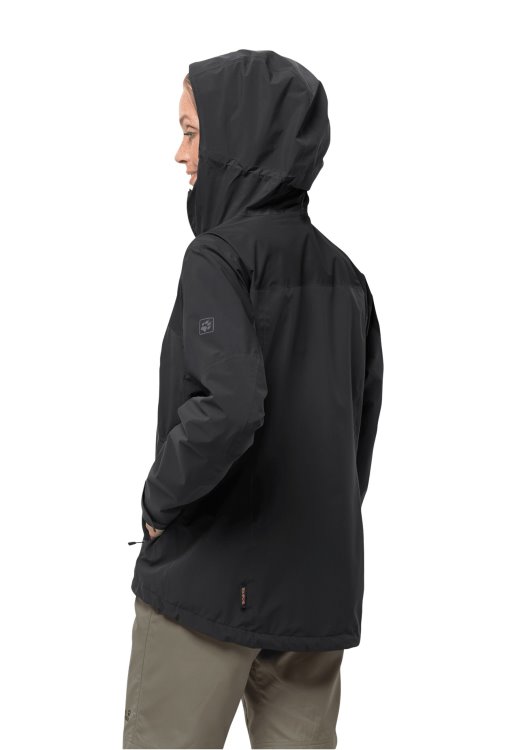 Black Go Hike Jacket W Brand Jack Wolfskin