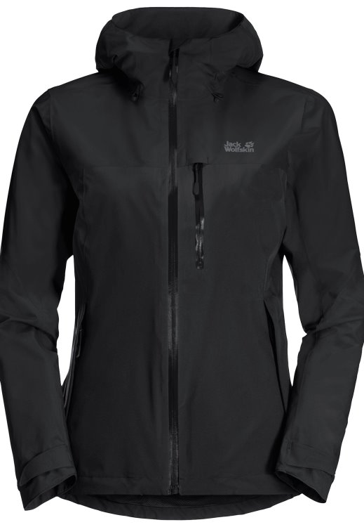 Black Go Hike Jacket W Brand Jack Wolfskin