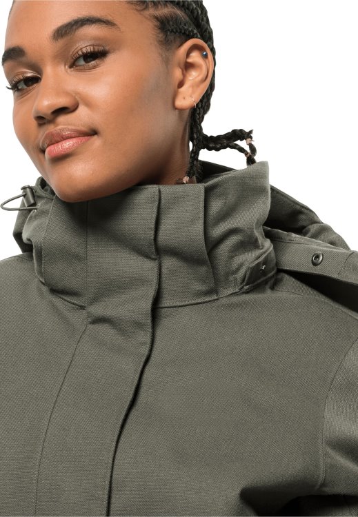 Collection Dusty Olive Brand Jack Wolfskin Fierce Wind Parka W
