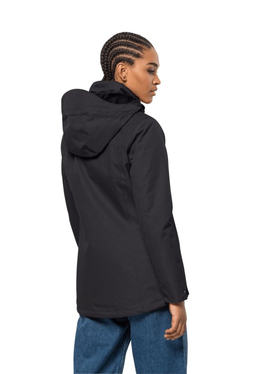 Park Avenue Jacket Hot Black Brand Jack Wolfskin
