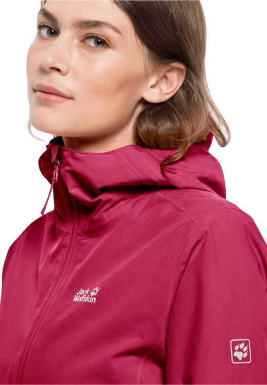 Pack & Go Shell W Cranberry Hot Brand Jack Wolfskin