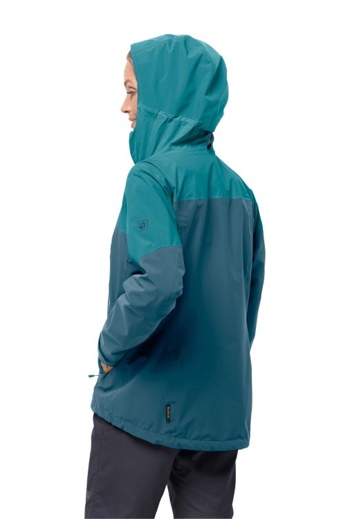 Go Hike Jacket W New Blue Coral Brand Jack Wolfskin