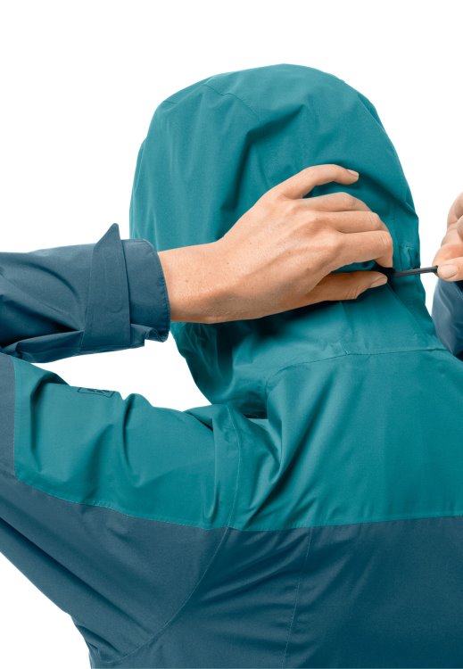 Go Hike Jacket W New Blue Coral Brand Jack Wolfskin