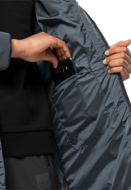 Slate Blue Eisbach Coat W Collections Brand Jack Wolfskin