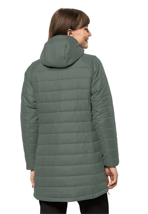 Original Hedge Green Brand Jack Wolfskin Bergland Ins Coat W