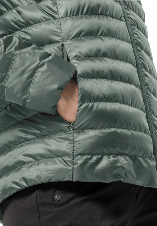 Best Hedge Green Brand Jack Wolfskin Pack & Go Down Jacket W