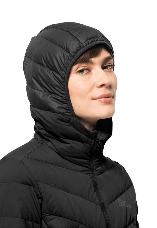 Tundra Down Hoody W Brand Jack Wolfskin Collection Black