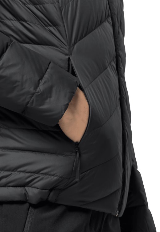 Tundra Down Hoody W Brand Jack Wolfskin Collection Black
