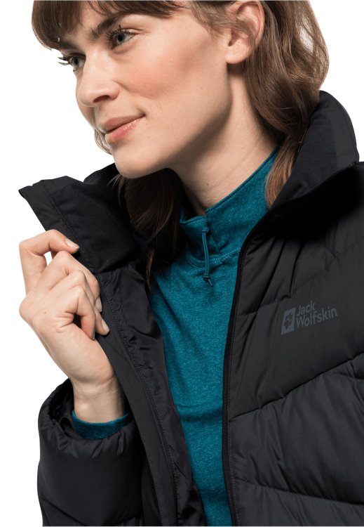 Herzberg Down Jacket W Black Brand Jack Wolfskin Collections