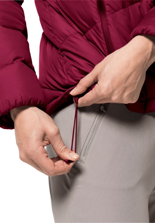 New Brand Jack Wolfskin Herzberg Down Jacket W Cranberry