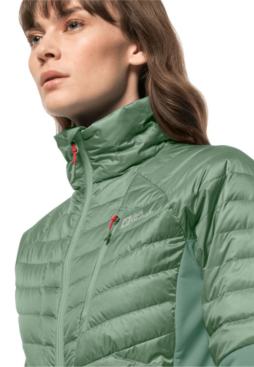 Brand Jack Wolfskin Nebelhorn Down Hybrid W Collections Granite Green