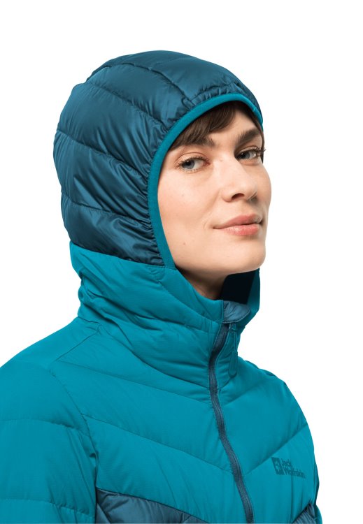 Blue Coral Brand Brand Jack Wolfskin Tundra Down Hoody W