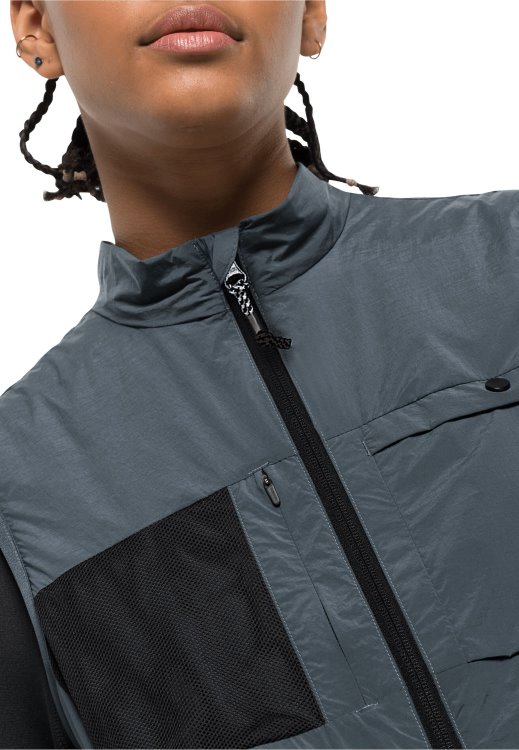 Bike Commute Ins Vest W Slate Blue Brand Jack Wolfskin