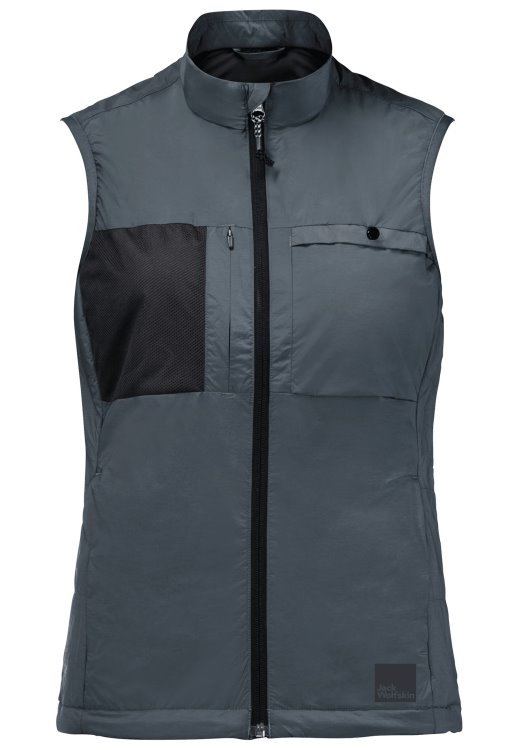 Bike Commute Ins Vest W Slate Blue Brand Jack Wolfskin