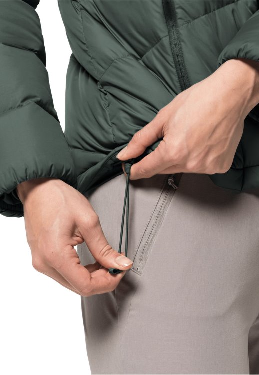 Herzberg Down Jacket W Best Hedge Green Brand Jack Wolfskin