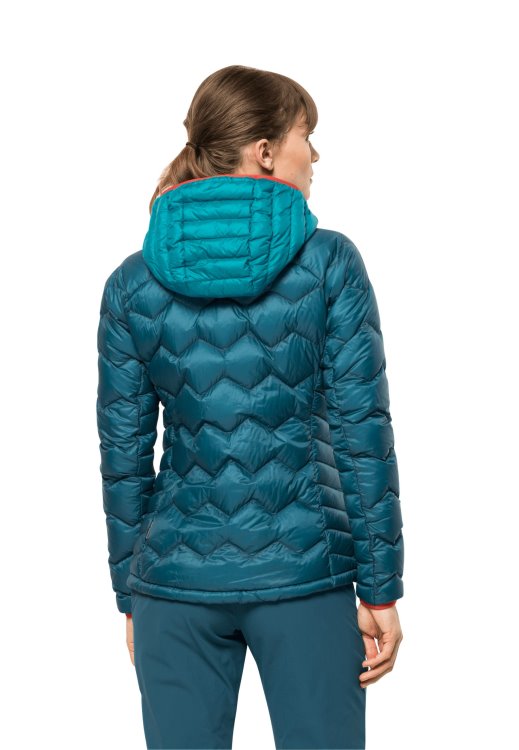 Brand Jack Wolfskin Collections Blue Coral Alpspitze Down Hoody W