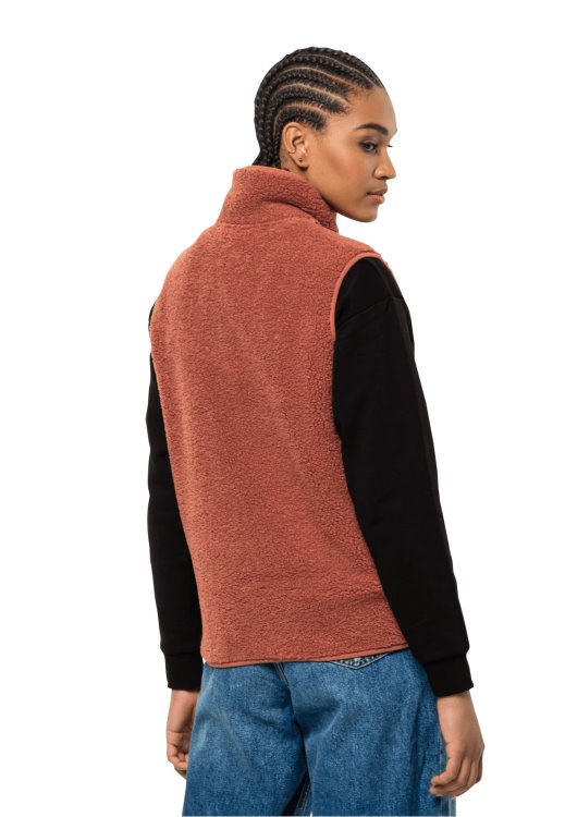 Autumn Red High Curl Vest W Brand Jack Wolfskin Fashion
