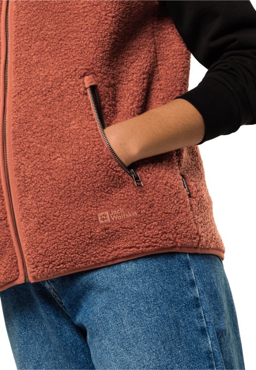 Autumn Red High Curl Vest W Brand Jack Wolfskin Fashion