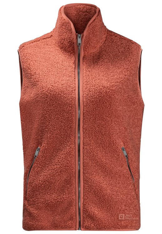 Autumn Red High Curl Vest W Brand Jack Wolfskin Fashion