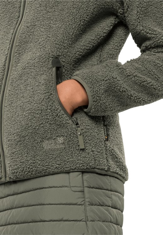Origin High Curl Jacket W Dusty Olive Brand Jack Wolfskin
