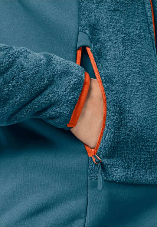 Brand Jack Wolfskin Blue Coral Rotwand Hooded Fz W Origins