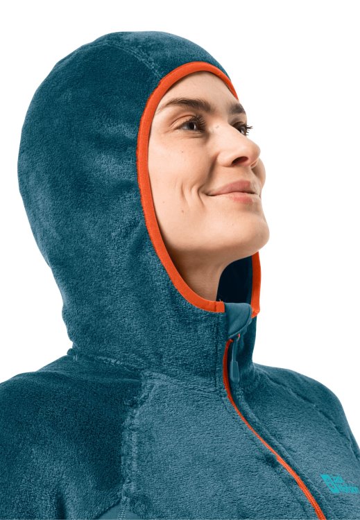 Brand Jack Wolfskin Blue Coral Rotwand Hooded Fz W Origins