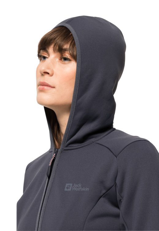 Baiselberg Hooded Fz W Brand Jack Wolfskin Graphite New