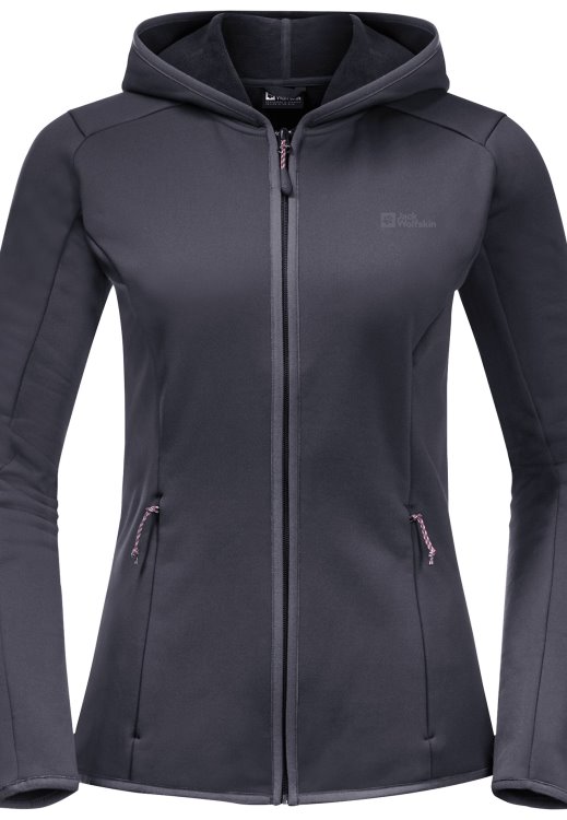 Baiselberg Hooded Fz W Brand Jack Wolfskin Graphite New