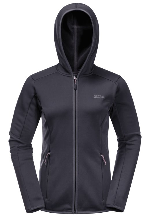 Baiselberg Hooded Fz W Brand Jack Wolfskin Graphite New
