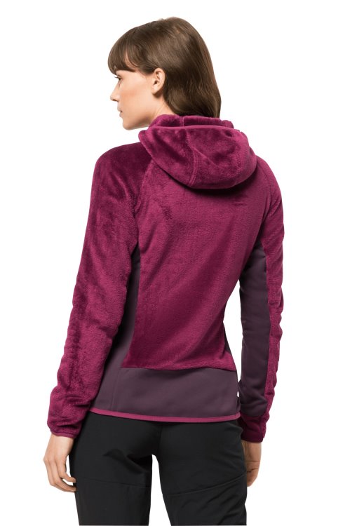 Rotwand Hooded Fz W Origins Wild Berry Brand Jack Wolfskin